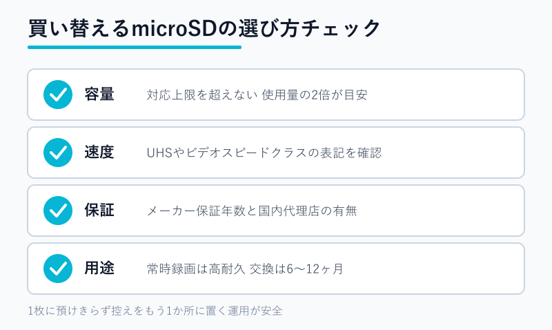 microSD選びのチェックリスト
